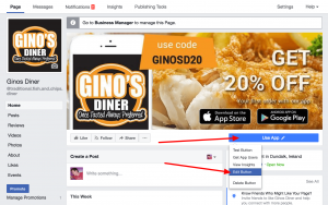 Ginos Dinner Facebook page