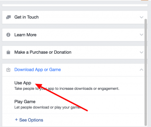 Image of use app menu